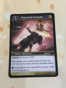 Juego de cartas coleccionables World of Warcaft, Seal of the Crusader, Through the Dark Portal 64/319, LP - Imagen 1 de 1
