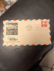 US UC34 FDC Air Mail 7 Cent Stamped Envelope Stationery 1960 ArtCraft - Picture 1 of 1