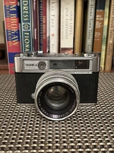 Yashica Lynx 14 Rangefinder Camera w. Fast 45mm F/1.4 Lens Untested See Pics - Picture 1 of 23