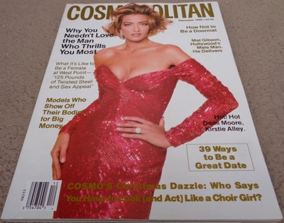 COSMOPOLITAN MAGAZINE DECEMBER 1990 TATJANA PATITZ COVER MEL GIBSON EXC FASHION Foto 1 de 4