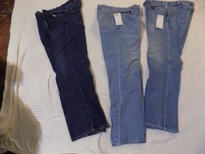 3 Pairs Men 36X34 DICKIES & FADED GLORY DENIM JEANS Work Hunt Ride jeans - Picture 1 of 6