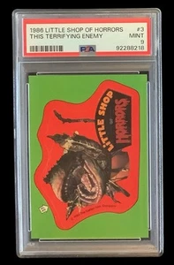 1986 topps #3 little shop of horrors rc; skid row back PSA 9 (POP 2, 0^) - Picture 1 of 4