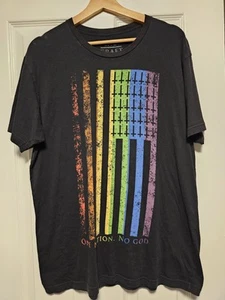 Black Craft Cult One Nation No God Pride Flag Black Shirt Men's Large - Picture 1 of 3