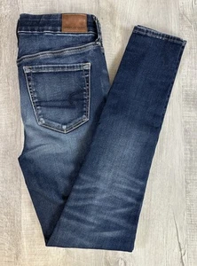 American Eagle Hi Rise Jegging Jean Pants Faded Wash Women 6 Long (Actual 27X28) - Picture 1 of 20