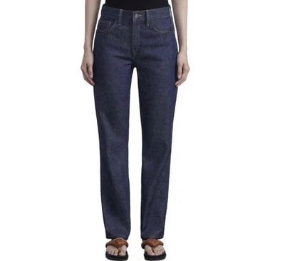 Pantalones de mezclilla rectos Lafayette 148 New York para mujer vatios índigo oscuro talla 30 Foto 1 de 4