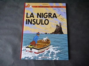 HERGE TINTIN ILE NOIRE LA NIGRA INSULO EN ESPÉRANTO 1987   - Picture 1 of 3