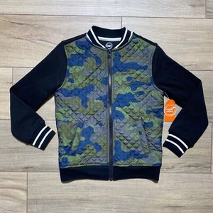 WONDER NATION Boy’s Full Zip Camo Print Quilted Jacket Size Small 6/7 - Picture 1 of 12