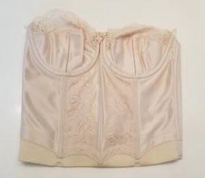 Corsé Bustier Lilyette 34C Beige Sin Acolchado Con Aros Encaje Estilo 839 De Colección - Imagen 1 de 18