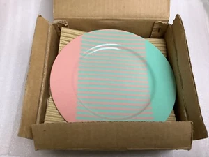 "Fitz & Floyd Reprise 4 platos de pan y mantequilla de coral y turquesa 6 1/2""" - Imagen 1 de 8