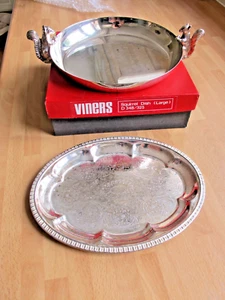 Silver plated Viners Squirrel Dish (large) No.D348/325 and a silver plated oval - Picture 1 of 9