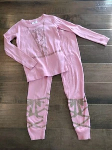 HANNA ANDERSSON girls 2pc Pink Princess long-sleeve Pajamas set 110 (5) - Picture 1 of 7