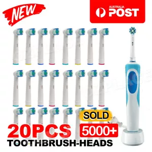 20pcs Electric Toothbrush Heads Replacement For Oral B Braun Models Series AU - Picture 1 of 9