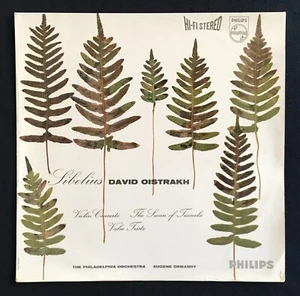 SABL 195 ED1 Sibelius Violin Concerto DAVID OISTRAKH - UK Philips STEREO LP NM - Picture 1 of 4