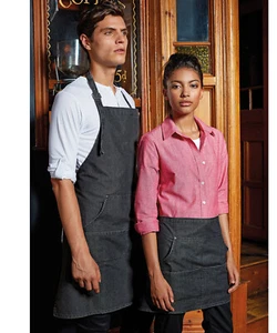 Premier Bar Clothing mixture. Plain Ralawise Wholesale Cheap Denim Aprons TShirt - Picture 1 of 10