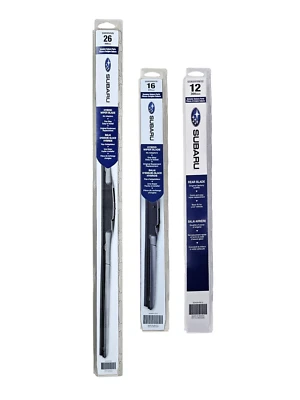 Subaru 2013-2017 Crosstrek Front & Rear Windshield Wiper Blade Set Genuine OEM - Image 1 of 4