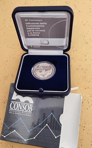 5 euro 2024 PROOF argento - 50° Istituzione CONSOB - Foto 1 di 6