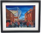 Crewe Alexandra FC Gresty Road Stadium High Quality Framed Art Print. Approx A4.