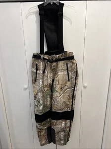 BERETTA Men's Suspender Active Pants Camo Waterproof Hunting Bibs Sz M, GUC! - Picture 1 of 13