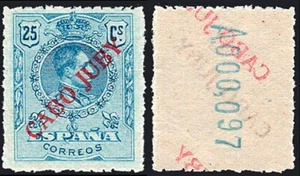 Cabo Juby - Edi ** 11 - 1919 - Sobrecargado - Habilitación calcada al dorso - Bild 1 von 1
