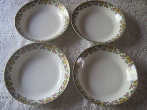 FOUR LIMOGES SOUP/SALAD BOWLS - MADE FOR JORDAN MARSH - Picture 1 of 5