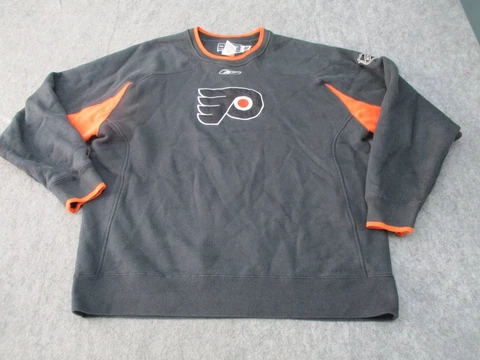 Philadelphia Flyers Sweater Mens Extra Large Black Hockey NHL Pullover Reebok Cover