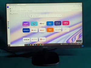 Philips 243V7Q 24" Widescreen Monitor, HDMI, VGA, DVI 1920 X 1080 with Stand - Picture 1 of 7