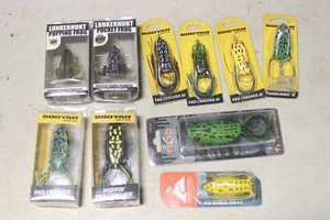 Lot of 10 Frog lures Lunkerhunt Booyah Toadthumper - Picture 1 of 11