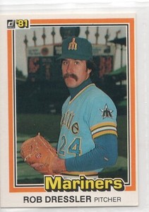1981 Donruss Baseball Card #406 Rob Dressler-Mariners
