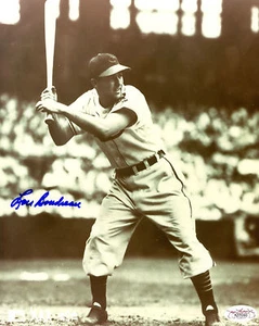 Lou Boudreau Signed JSA COA Autographed 8X10 Sepia Photo Auto Cleveland Indians - Picture 1 of 3