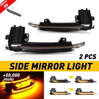 Sequential LED Side Mirror Lamp Turn Signal Light For Audi A3 A4 A5 S5 RS3 RS4 - Image 1 of 4