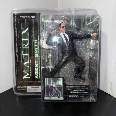 Boneco de ação Matrix Revolutions série 2 Agent Smith McFarlane 2003 NOVO lacrado - Imagem 1 de 4