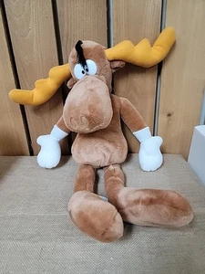 Rocky And Bullwinkle Plush 28" Bullwinkle Stuffed Animal Vintage Toy Network - Picture 1 of 5