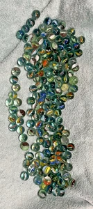 Konvolut ca. 180 Vintage Murmeln Konvolut Katzenaugen 1/2". 2 lbs. - Bild 1 von 3