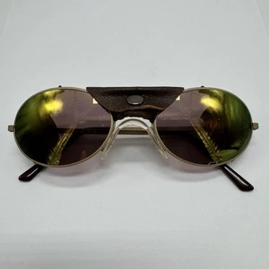 Vintage Orvis Angeln Piloten Sonnenbrille Leder Outdoor Made In France Selten - Bild 1 von 10