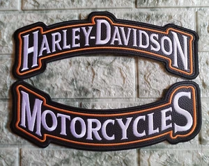 HARLEY DAVIDSON ROCKER PATCHES TO SEW ON JACKET BACK - Picture 1 of 6
