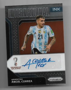2022 Panini Prizm World Cup INK Autograph Auto Card : Angel Correa #MSK