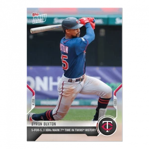 BYRON BUXTON 5-FOR-5 3 XBHs 2021 MLB Topps NOW Card #143 Minnesota Twins PR 564 - Picture 1 of 2