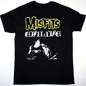 MISFITS EVILIVE NEW BLACK T SHIRT FULLSIZE - Picture 1 of 6