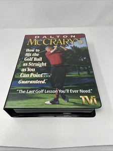 Dalton Mccrarys HOW TO HIT The GOLF BALL As STRAIGHT As You Can VHS VIDEO BOXSET - Foto 1 di 6