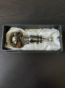 Murano Glass Wine Stopper. Colorful Glass Rare Vintage Beautiful - Picture 1 of 7