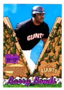 BARRY BONDS 2000 PACIFIC INVINCIBLE HOLOGRAPHIC PURPLE /299 #128 - Picture 1 of 2