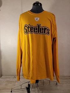 Camiseta NFL Pittsburgh Steelers Vintage Manga Larga Amarilla~Talla Grande L Reebok - Imagen 1 de 14