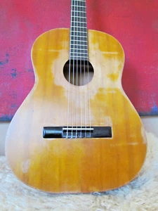 natürlich gealterte GITARRE mit einem GRIFFBRETT im RAUCHEICHE Look ÜBERHOLT - Bild 1 von 18