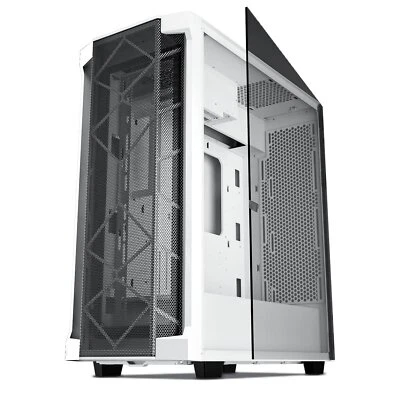 Segotep Phoenix T1 E-ATX White Full-Tower PC Gaming Case Cable Management Type-C