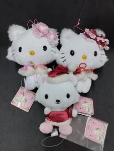 Juego de 3 Muñecos de Peluche Charmmy Kitty Sugar Hamster Fiesta de Navidad 6" con Etiqueta Colgante - Imagen 1 de 19