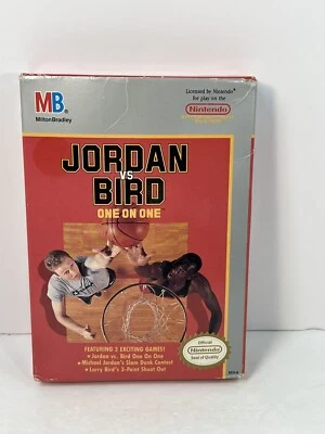 Jordan vs Bird One on One NES CIB Complete GREAT Condition Poster Inserts - Image 1 of 4