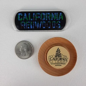 2 California Redwoods Refrigerator Magnets Souvenir - Picture 1 of 4