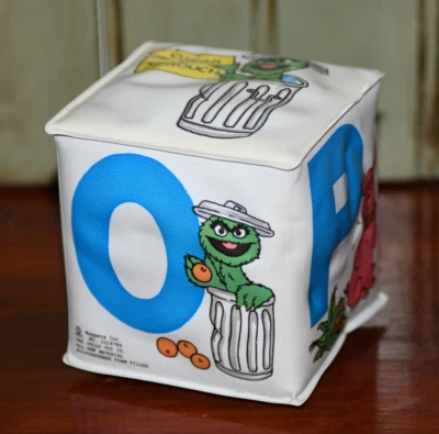 Vintage Sesame Street Soft Vinyl Alphabet Block M N O P Dolly Toy Co. Muppets - Image 1 of 4