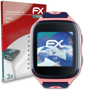 atFoliX 3x Screen Protector for XPlora X4 Protective Film clear&flexible - Zdjęcie 1 z 8