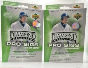 2 - 2004 Upper Deck Diamond Collection Pro Sigs Sealed Boxes 2 Pack + HOF Card - Picture 1 of 2